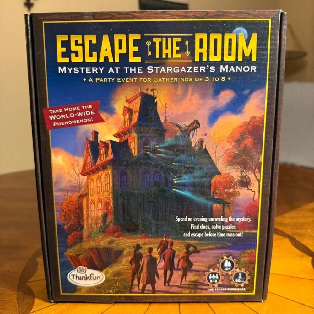 Escape the Room Mystery at the Stargazer's Manor Thinkfun Board Game